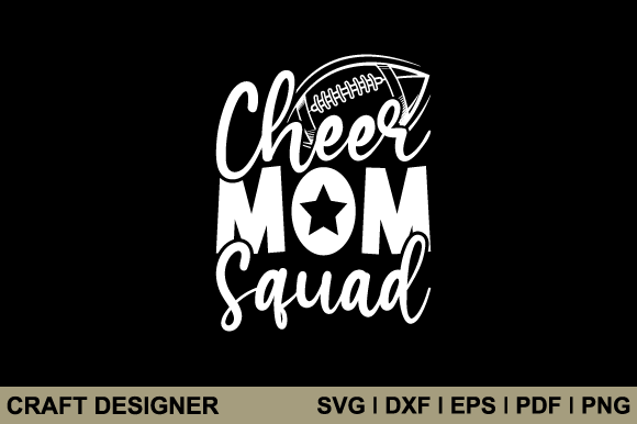 Cheer Mom Squad SVG: Graphics for Crafts