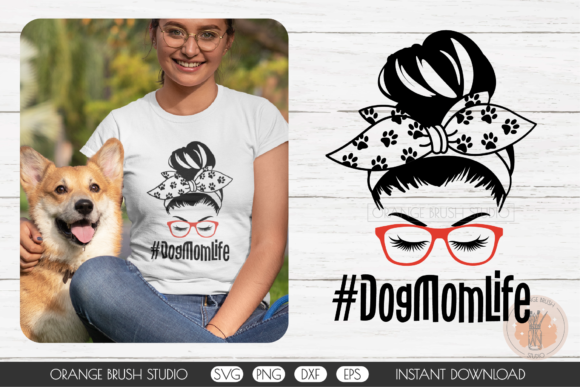 Dog Mom SVG: Modern Graphics for Crafts