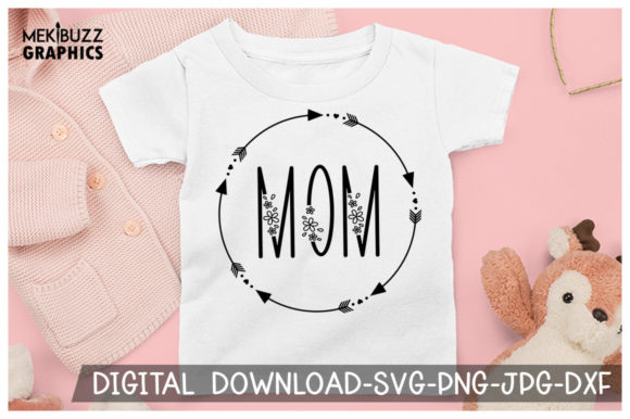 Floral Mom SVG: Graphics for Crafts & Brands