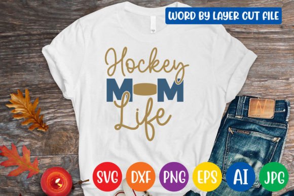 Hockey Mom Life SVG: Graphics for Crafts & Brands