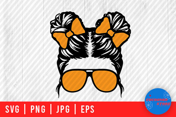 Messy Bun Mom Life SVG: Graphics for Crafts