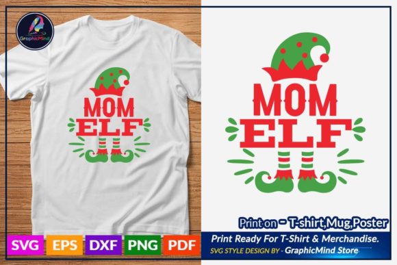 Mom Elf SVG: Graphics for Crafts & Branding