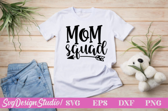 Mom Squad SVG: Modern Graphics for Crafts